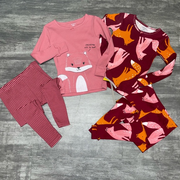 New carters 4 pc Fox Pjs - Picture 3 of 11